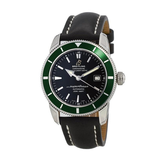 Breitling Men's A1732136-BA61-435X Superocean Heritage 42 Automatic Black Leather Watch