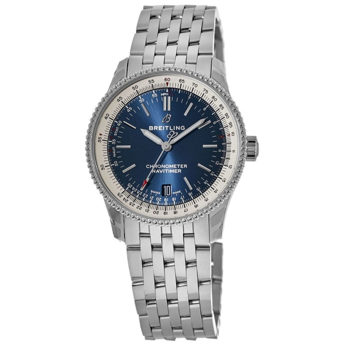 Breitling Men&#39;s A17325211C1A1 Navitimer 1 Stainless Steel Watch