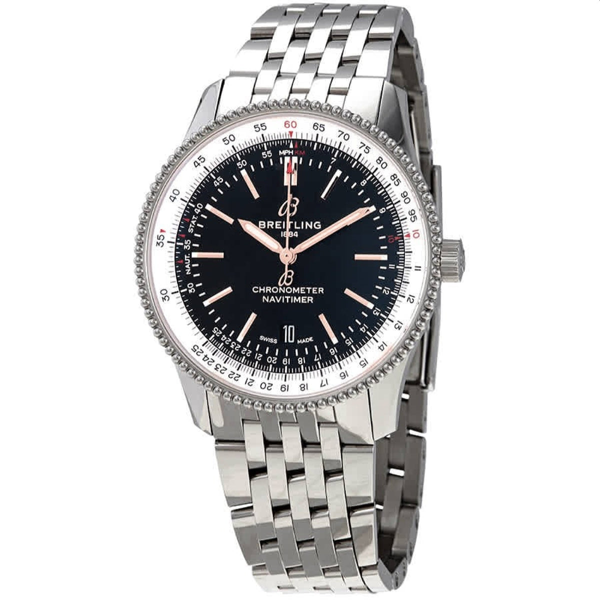 Breitling Men's A17326211B1A1 Navitimer 1 Stainless Steel Watch