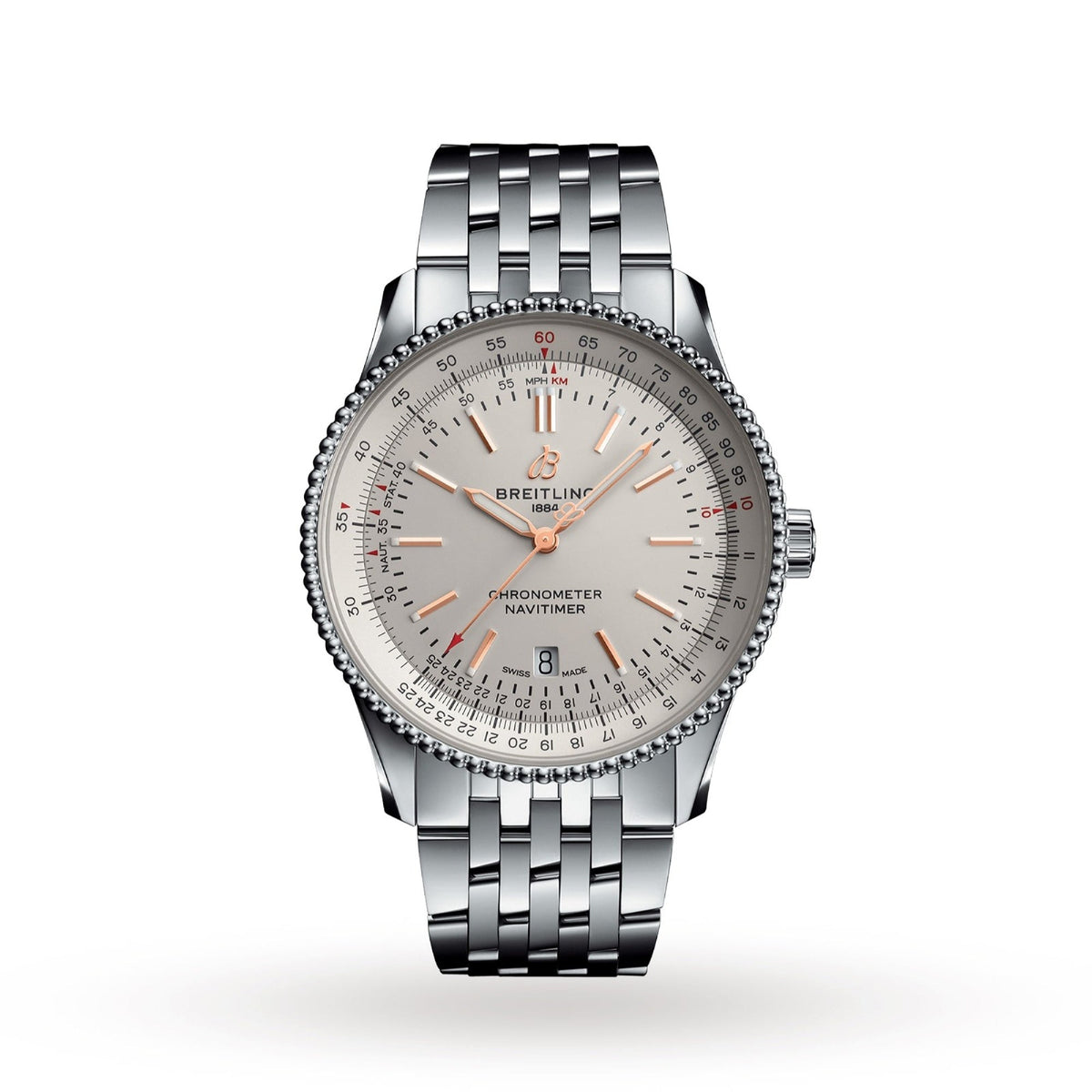 Breitling Men's A17326211G1A1 Navitimer Stainless Steel Watch
