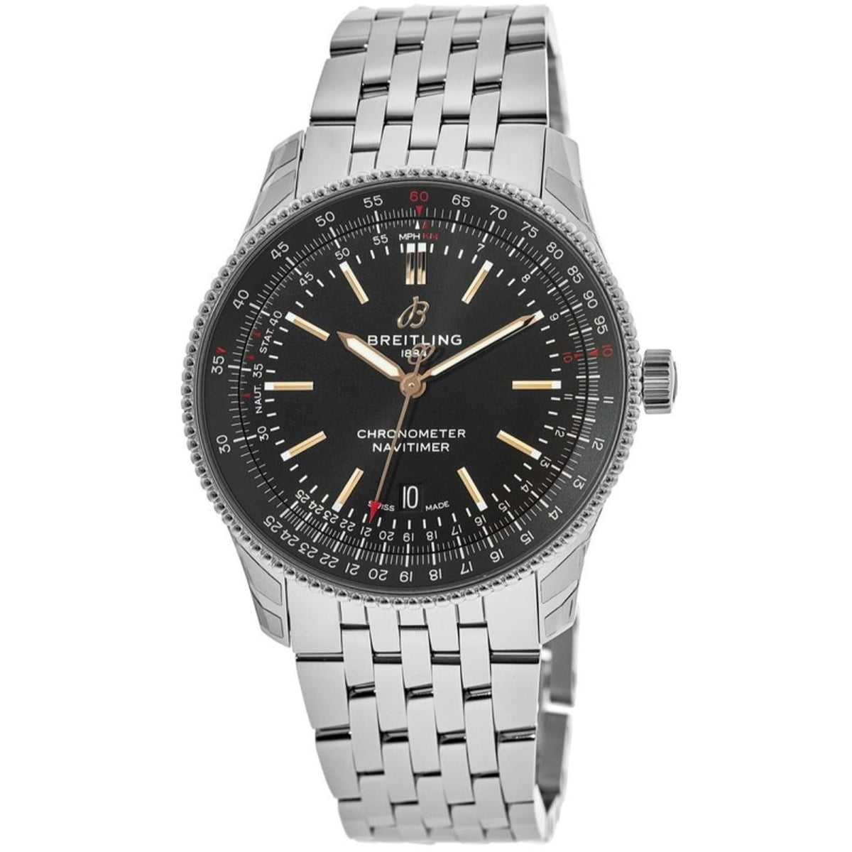 Breitling Men's A17326241B1A1 Navitimer 1 Stainless Steel Watch