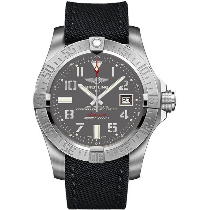 Breitling Men&#39;s A1733110-F563-109W Avenger II Seawolf  Automatic Black Fabric Watch