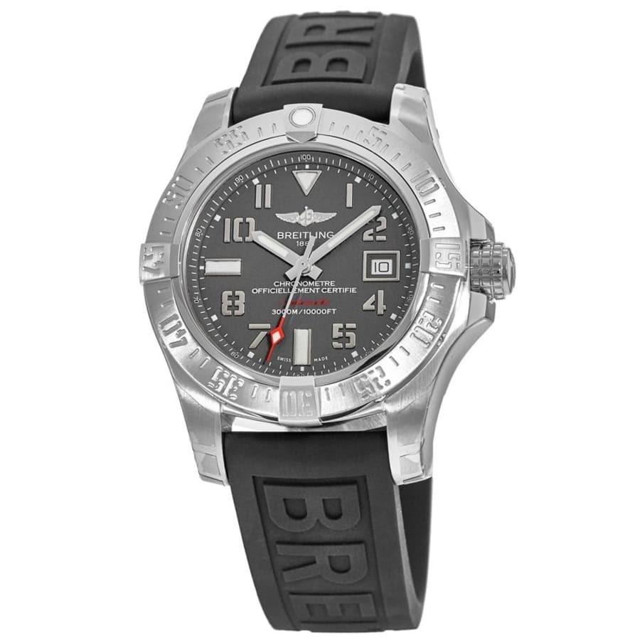 Breitling Men&#39;s A1733110-F563-153S Avenger II Seawolf Black Rubber Diver Pro III Watch