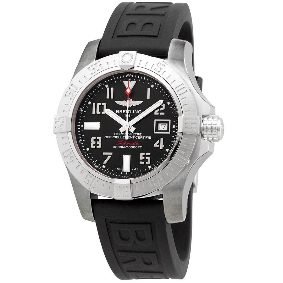 Breitling Men's A17331101B1S2 Avenger II Seawolf Black Rubber Watch