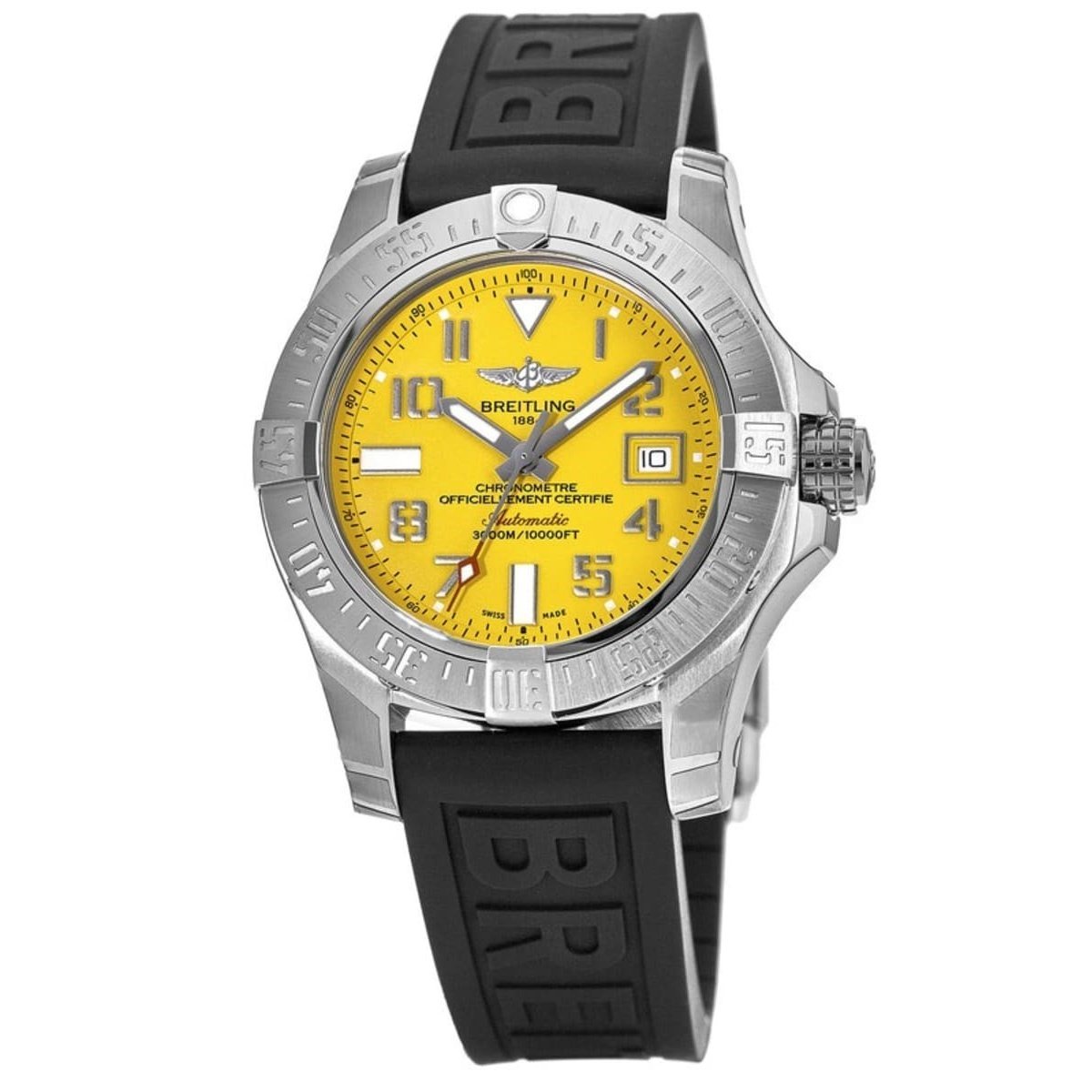 Breitling Men's A17331101I1S1 Avenger II Seawolf Black Rubber Watch