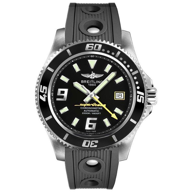 Breitling Men&#39;s A1739102-BA78-200S Superocean 44 Black Rubber Watch