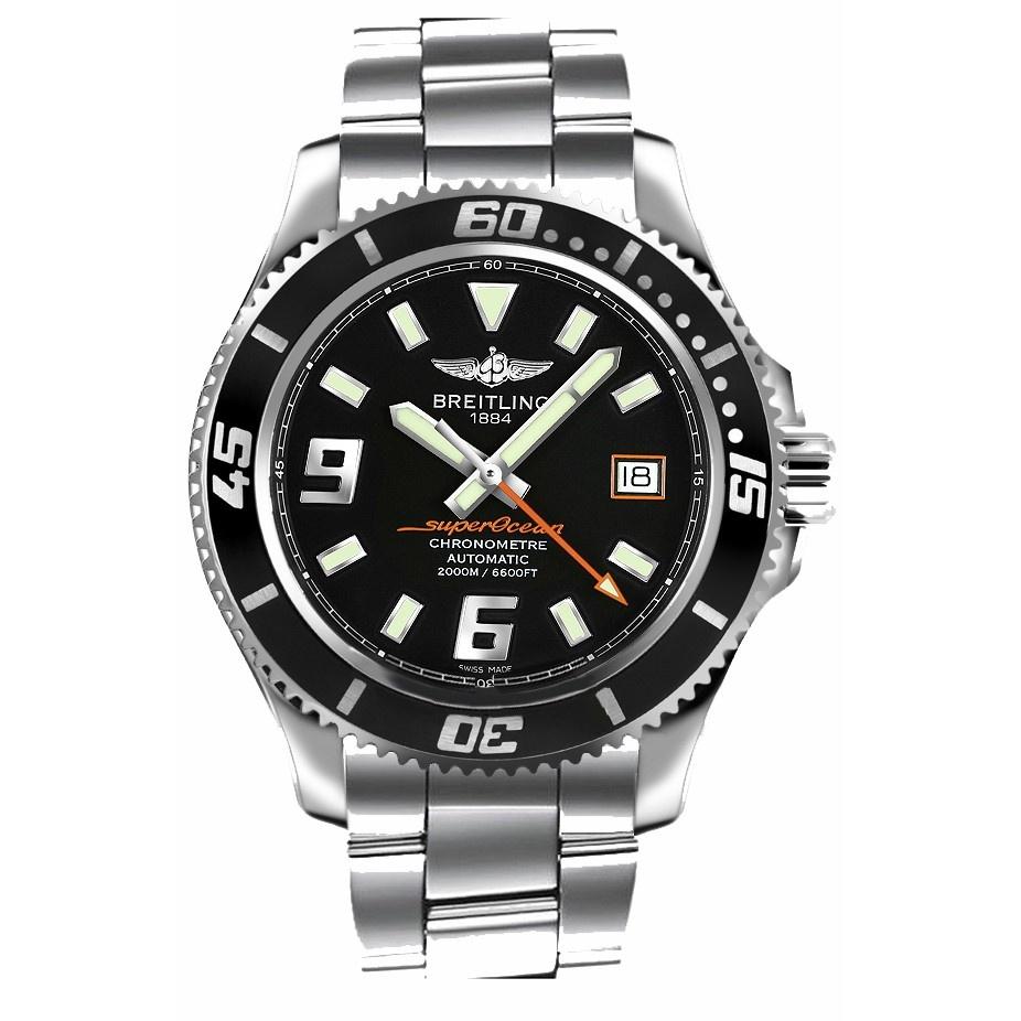 Breitling Men's A17391A8-BA80-162A Superocean 44 Stainless Steel Watch