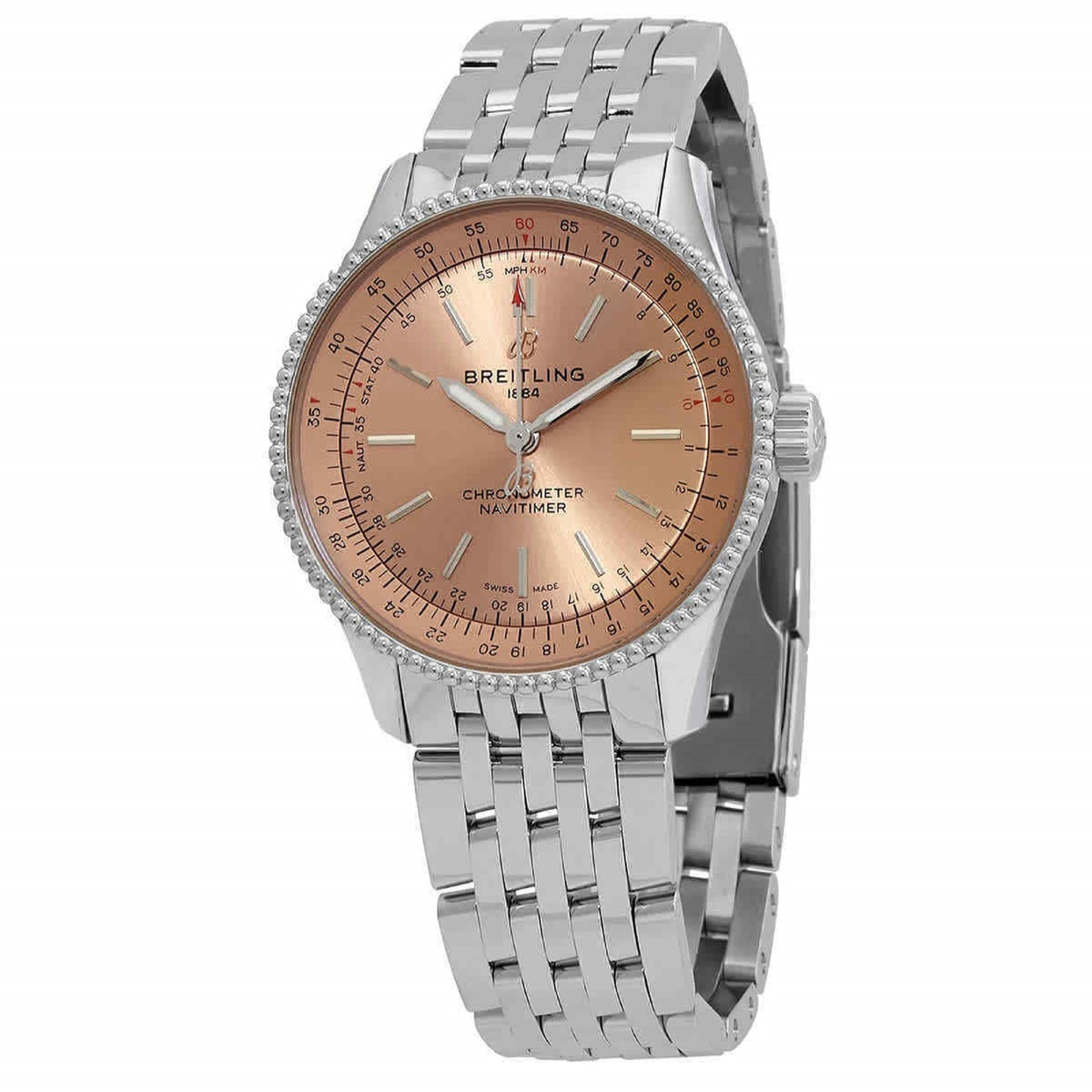 Breitling Women&#39;s A17395201K1A1 Navitimer Stainless Steel Watch