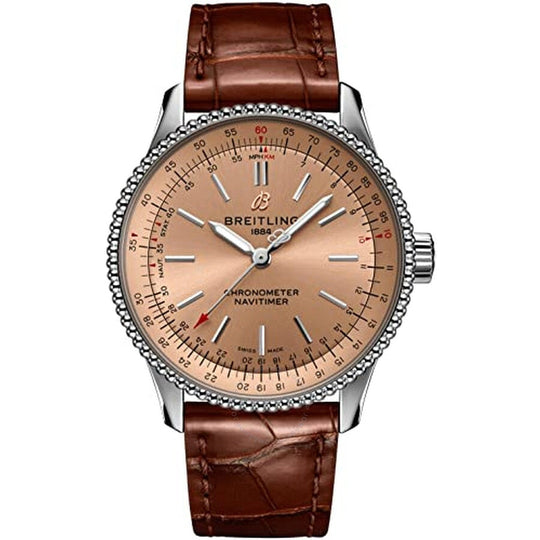 Breitling Women's A17395201K1P1 Navitimer Brown Leather Watch