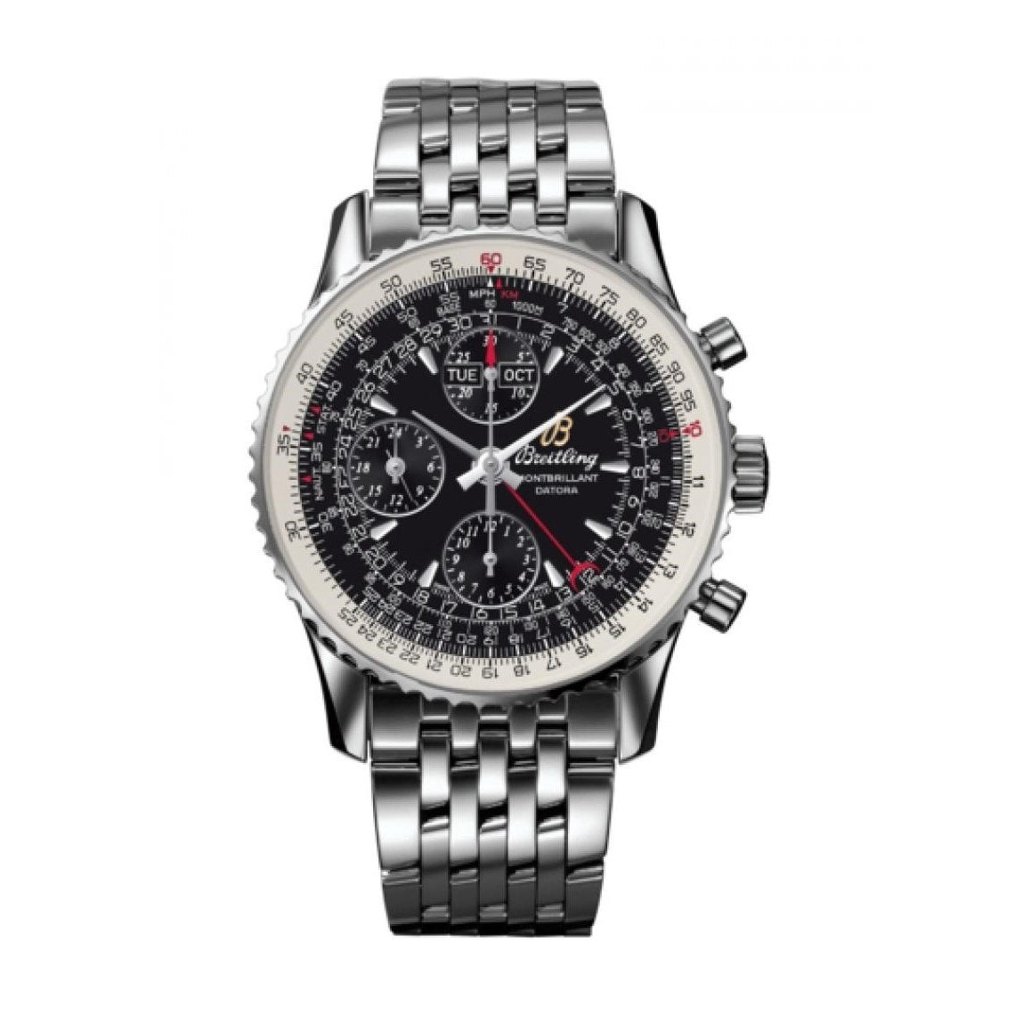 Breitling Men&#39;s A2133012-BB58-441A Montbrillant Datora Chronograph Stainless Steel Watch
