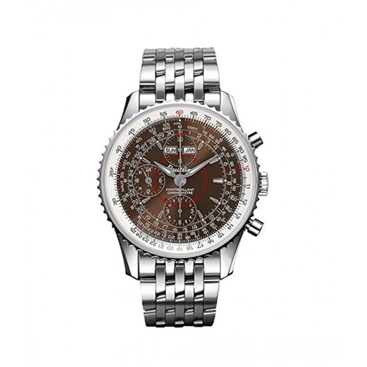 Breitling Men's A2133012-Q509-441A Montbrillant Datora Chronograph Stainless Steel Watch