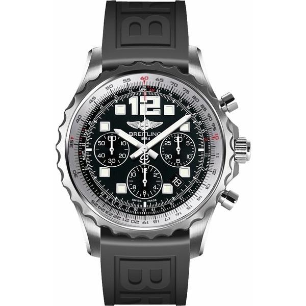 Breitling Men&#39;s A2336035-BA68-154S Chronospace Chronograph Black Rubber Watch