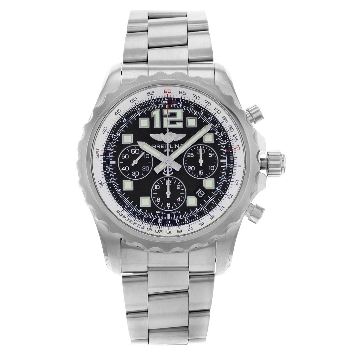Breitling Men&#39;s A2336035-BA68-167A Professional Chronograph Stainless Steel Watch
