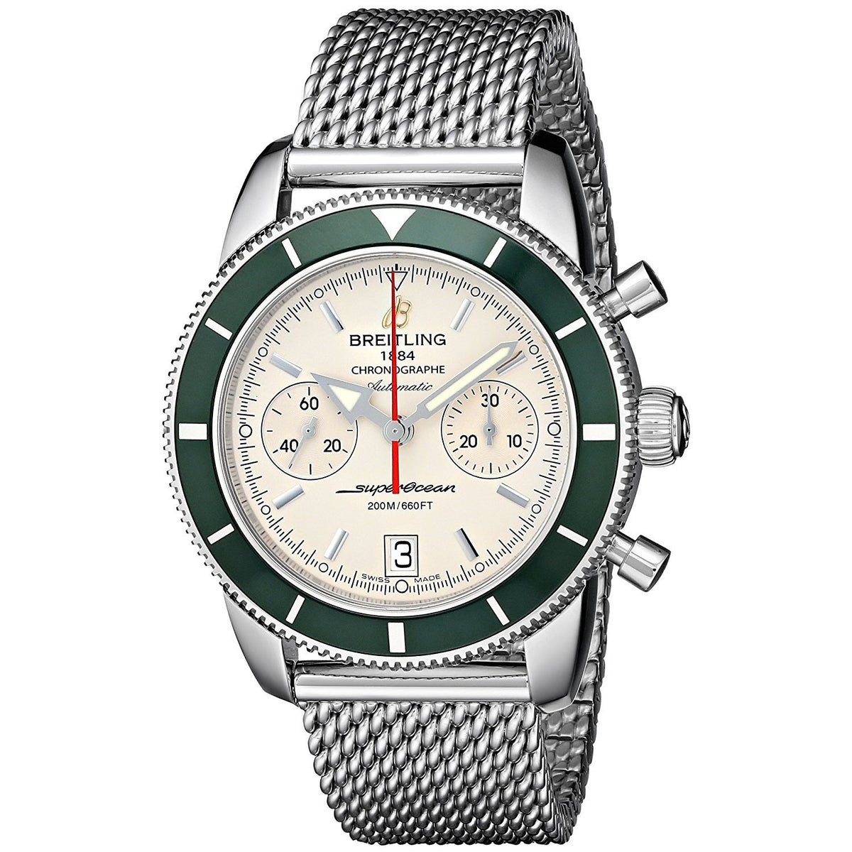 Breitling Men&#39;s A2337036-G753 Superocean Heritage Automatic Chronograph Stainless Steel Watch