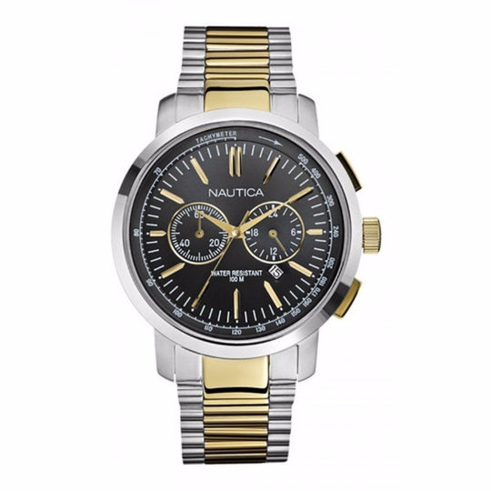 Nautica Men's A23601G Nautica Chronograph Two-Tone Stainless Steel Watch