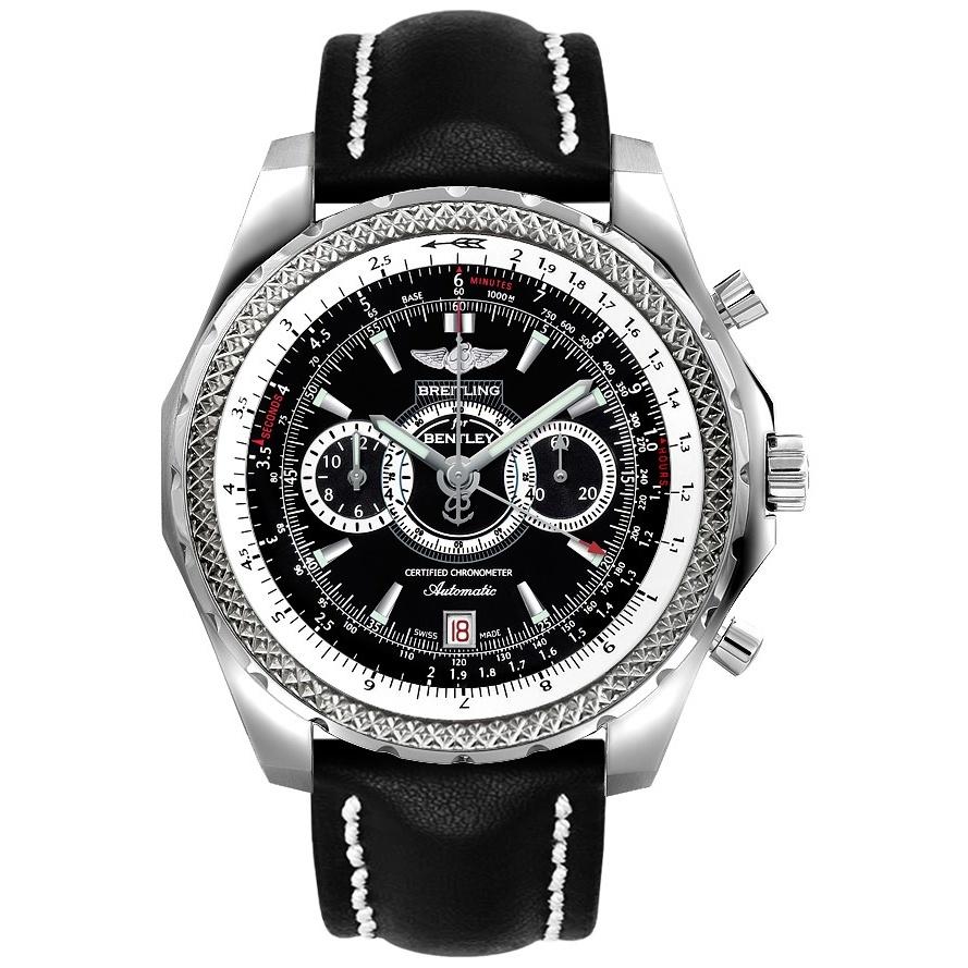 Breitling Men's A26364A6-BB64-441X Bentley Supersports Chronograph Black Leather Watch