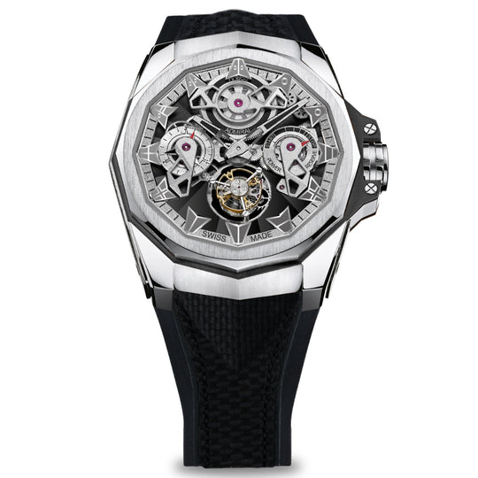 Corum Men's A298-03899---298.100.04-F249-DD10 Admiral AC-One 45 Openworked Tourbillon Black Rubber Watch