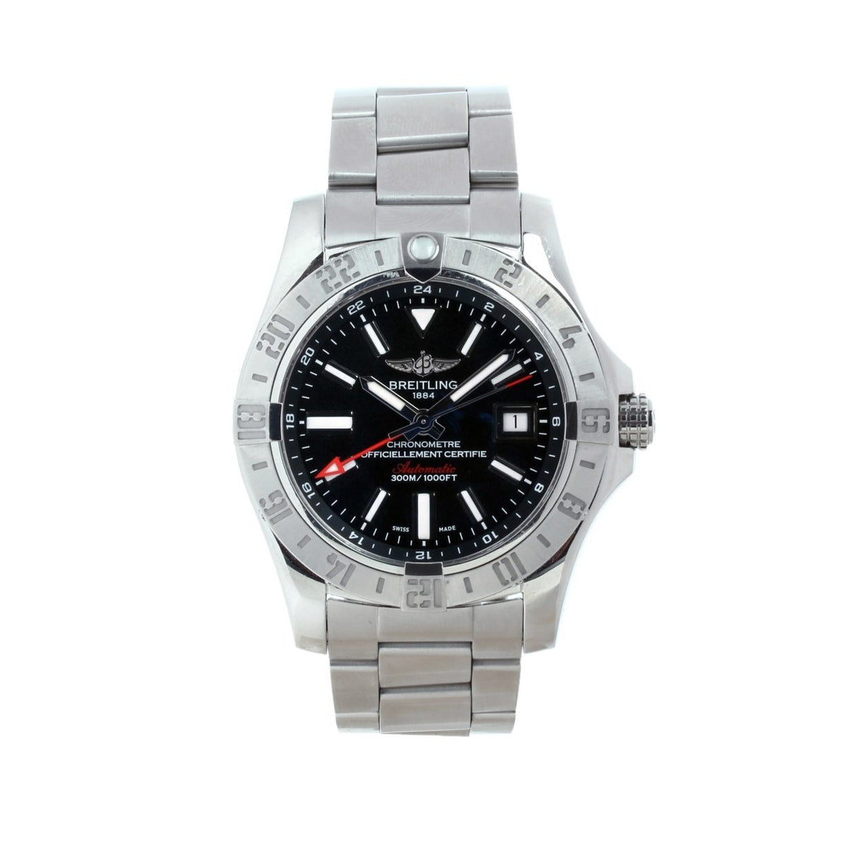 Breitling Men's A3239011-BC35-170A Avenger II GMT Stainless Steel Watch