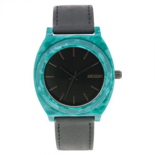 Nixon Women's A328-054 Acetate Black Leather Watch