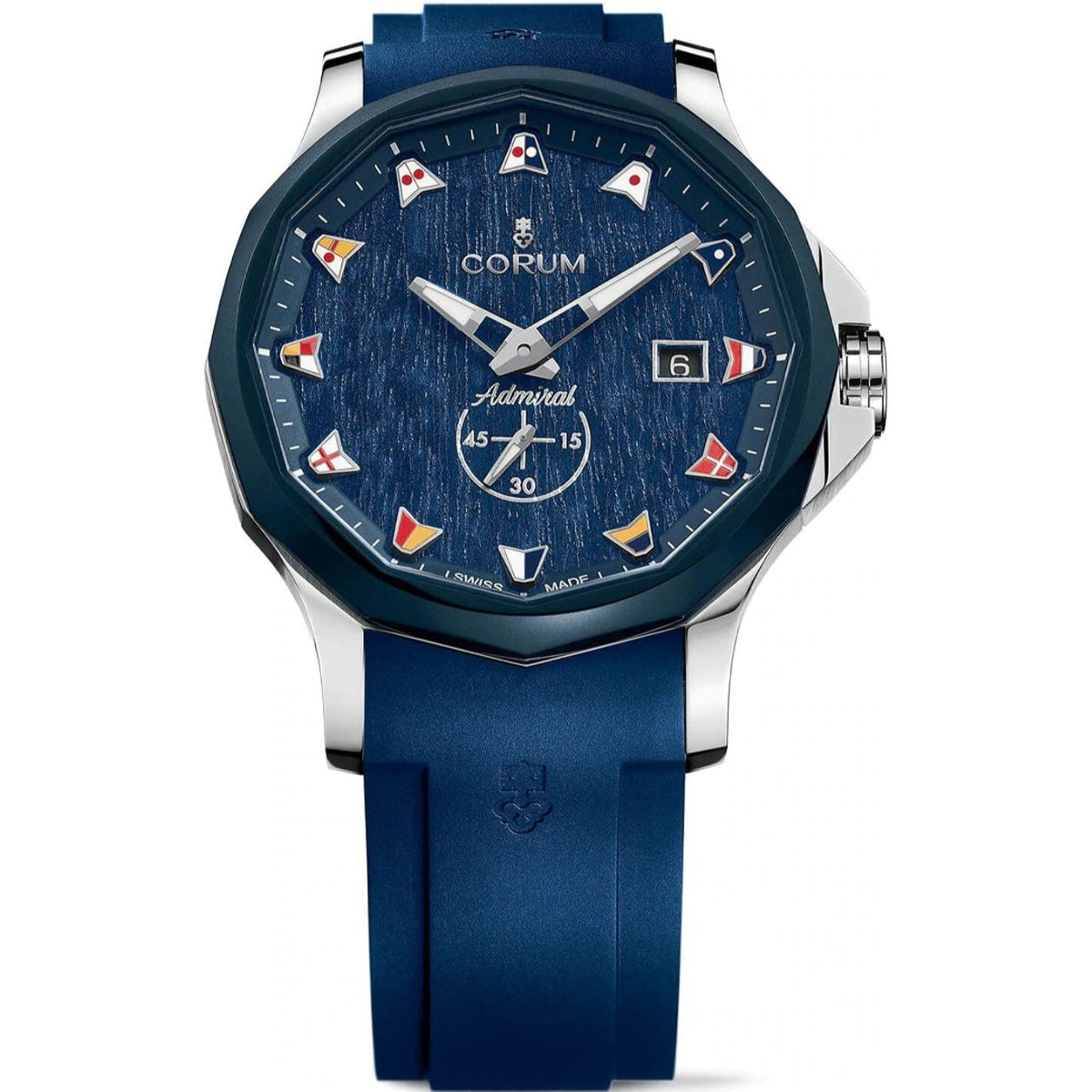 Corum Men's A395-03595---395.101.22-F373-WB12 Admiral's Cup Legend 42 Blue Rubber Watch