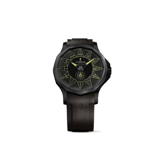 Corum Men's A395-04008---395.111.98-F371-BJ12 Admiral Cup Black Rubber Watch