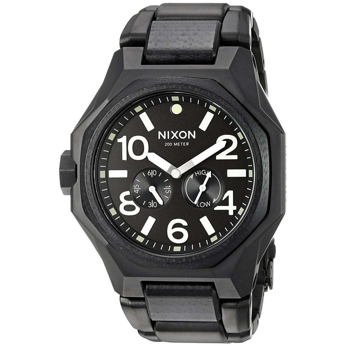 Nixon Men&#39;s A397-1042 The Tangent Multi-Function Black Stainless Steel Watch