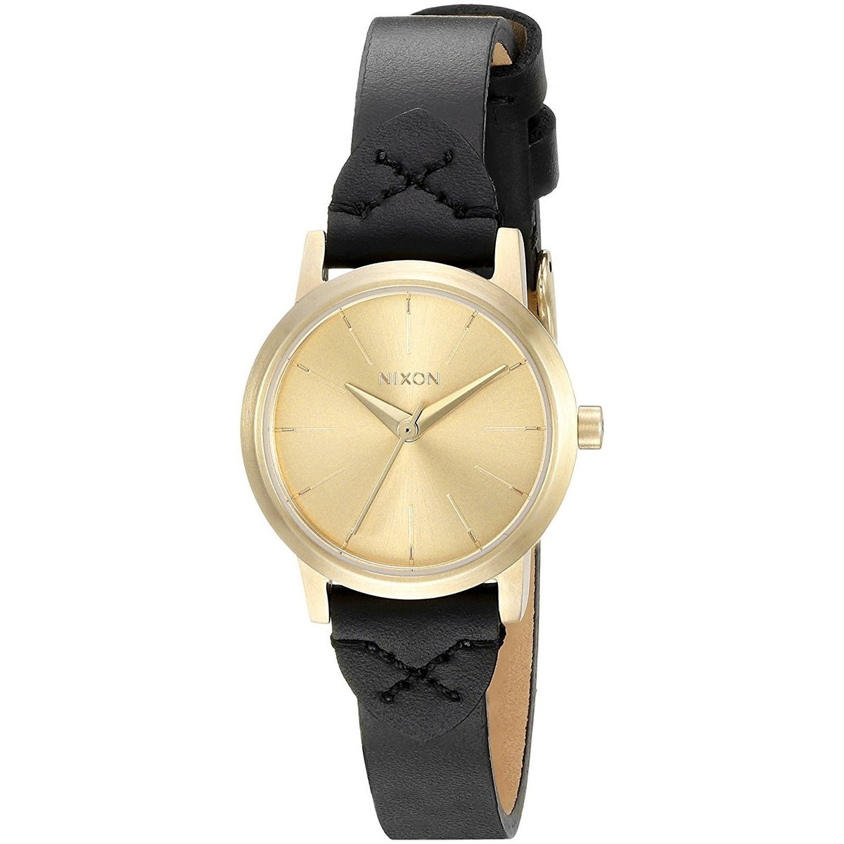Nixon Women&#39;s A398-2143 Kenzi Black Leather Watch