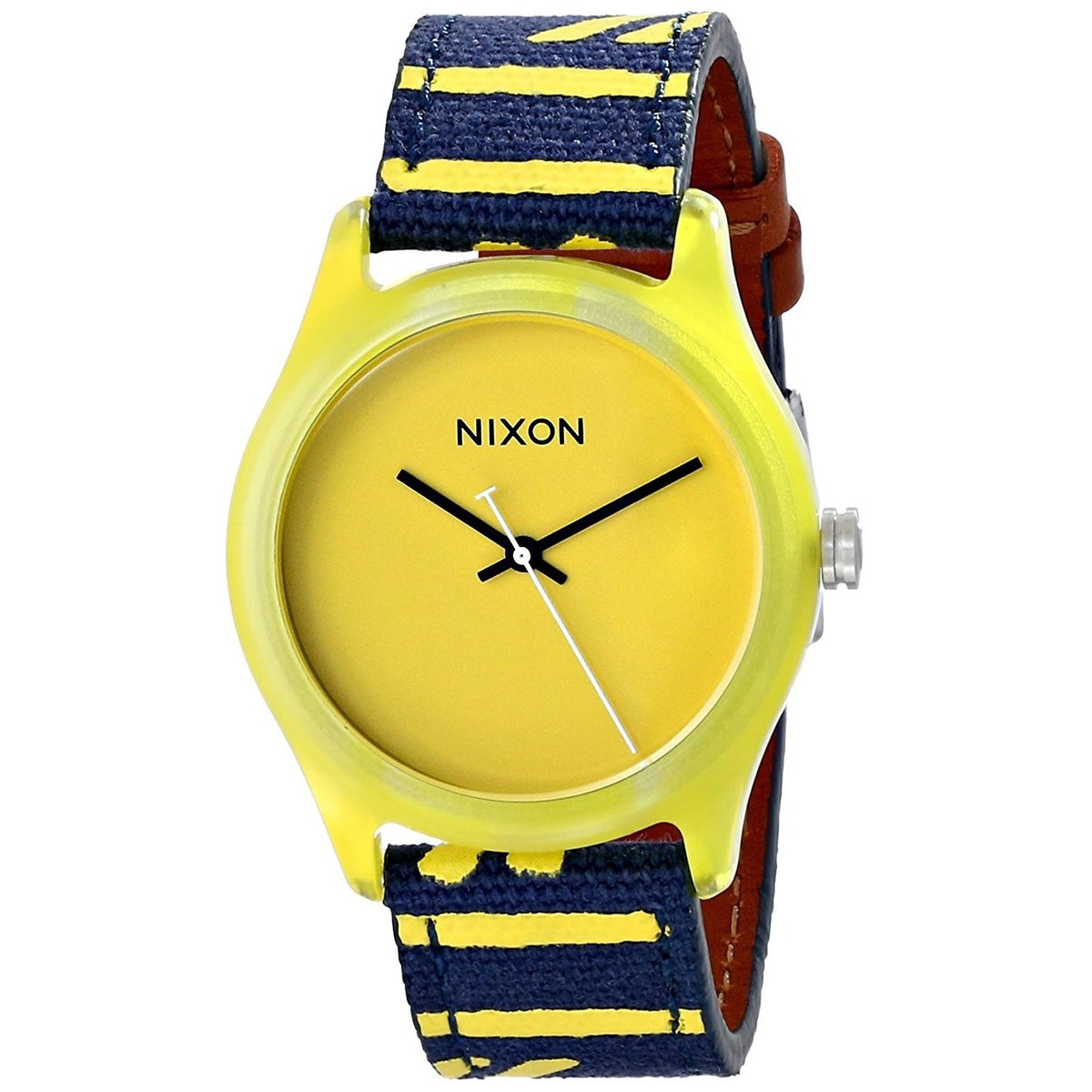 Nixon Women&#39;s A402-250 Mod Blue Nylon and Leather Watch