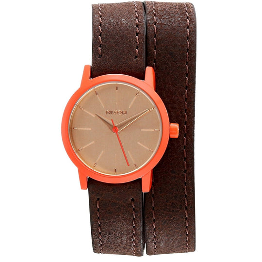 Nixon Women's A403-1655 Kenzi Wraparound Brown Leather Watch