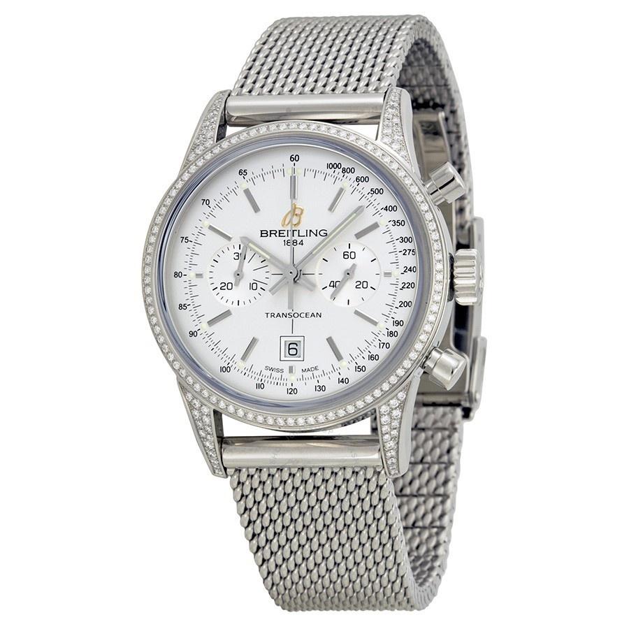 Breitling Unisex A4131063-G757-171A Transocean Chronograph Stainless Steel Watch