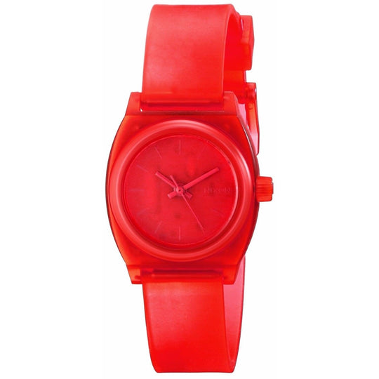 Nixon Women's A425-1784 Small Time Teller Red Polyurethane Watch