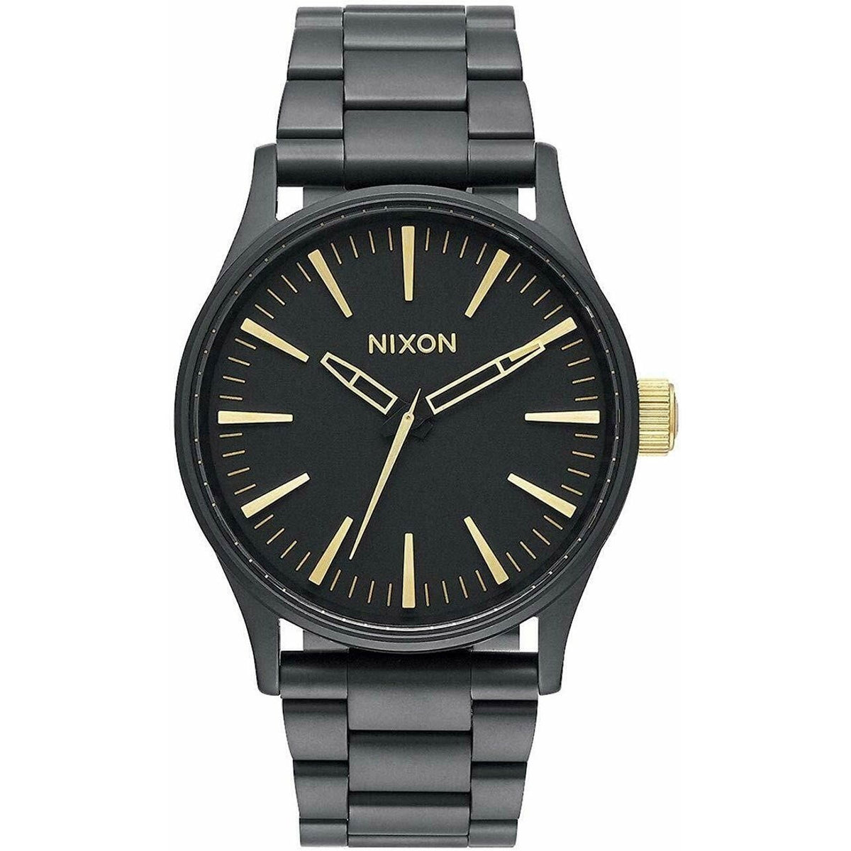 Nixon Men&#39;s A450-1041 Sentry Black Stainless Steel Watch