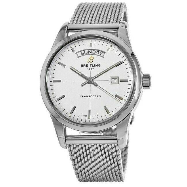 Breitling Men&#39;s A4531012-G751-154A Transocean Day &amp; Date Stainless Steel Watch