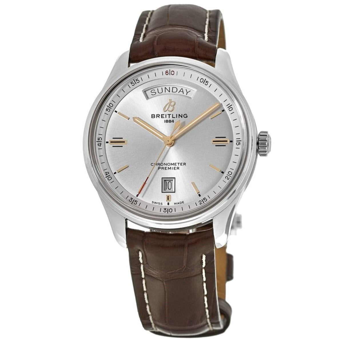 Breitling Men's A4534021-G846-1021P Premier  Brown Leather Watch