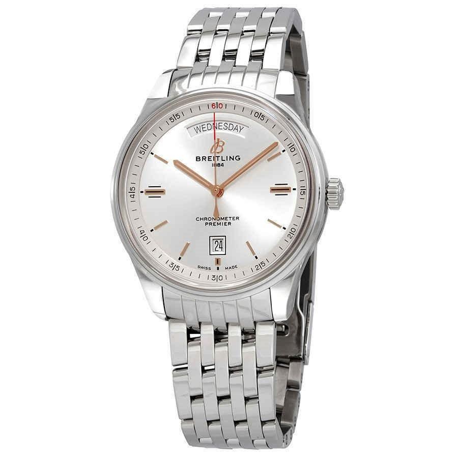 Breitling Men&#39;s A45340211G1A1 Premier Stainless Steel Watch