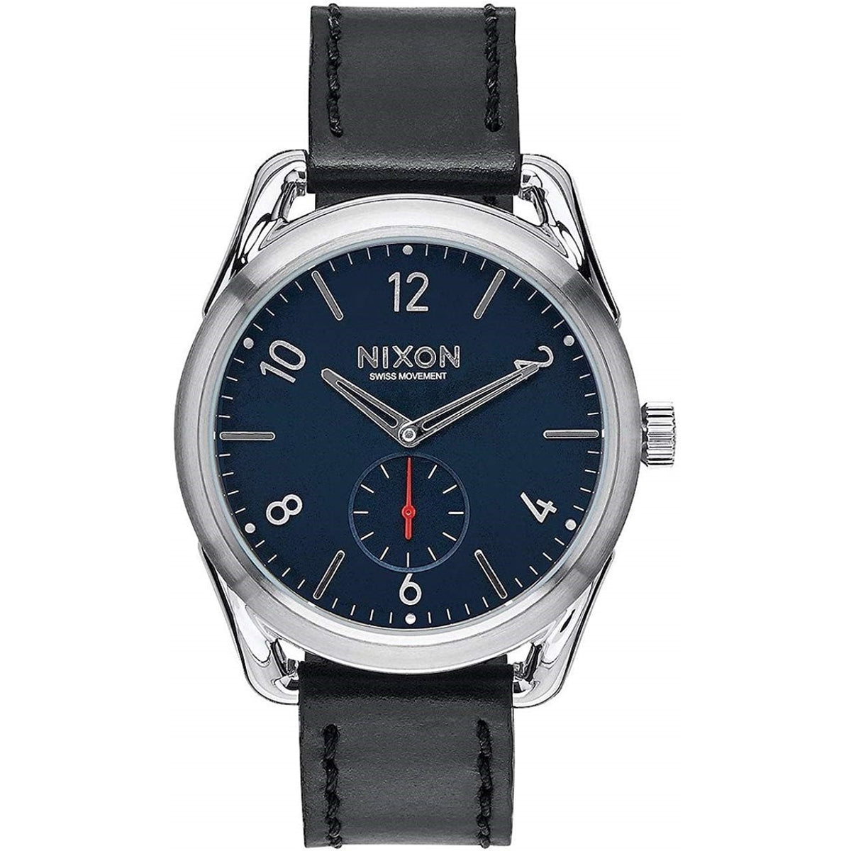 Nixon Men&#39;s A459-008 C39 Leather Black Leather Watch