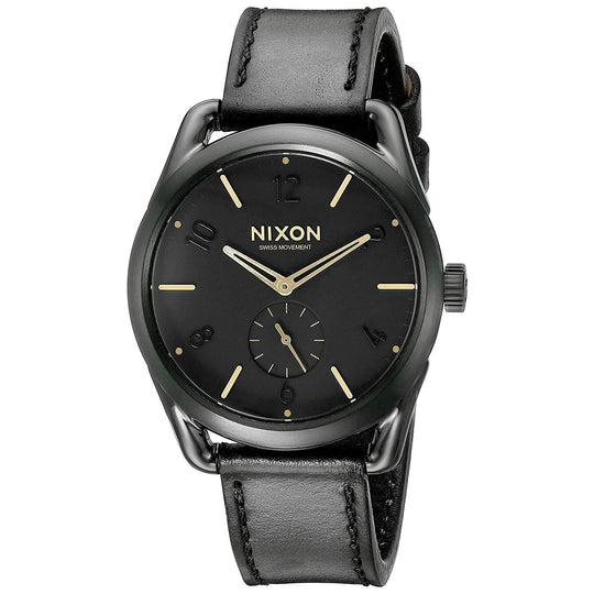Nixon Women's A459-010 C39 Black Leather Watch