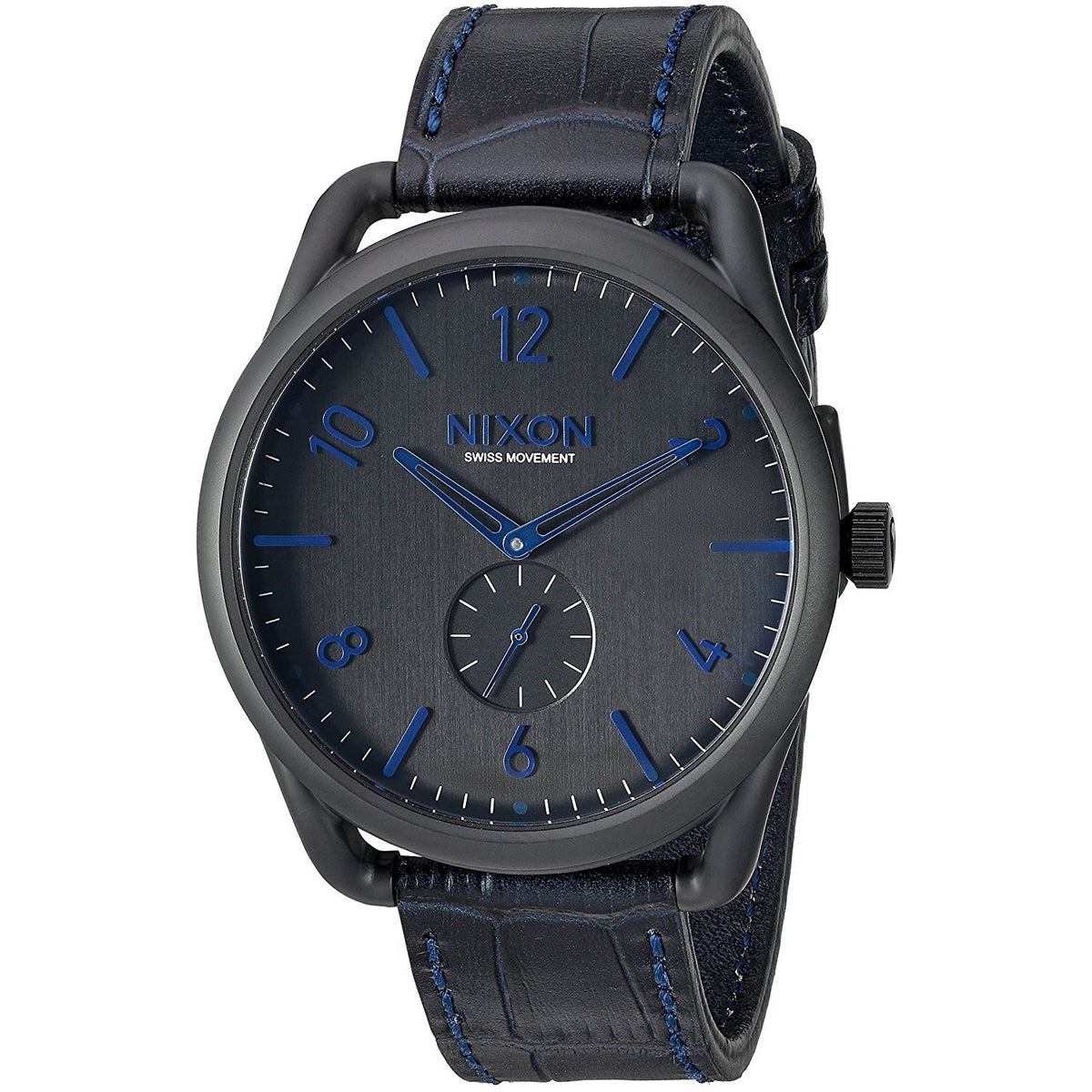 Nixon Men&#39;s A465-2153 C45 Black Leather Watch