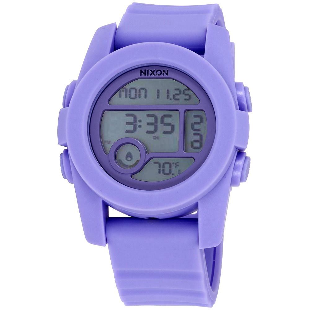 Nixon Unisex A490-1366 The Unit 40 Purple Silicone Watch