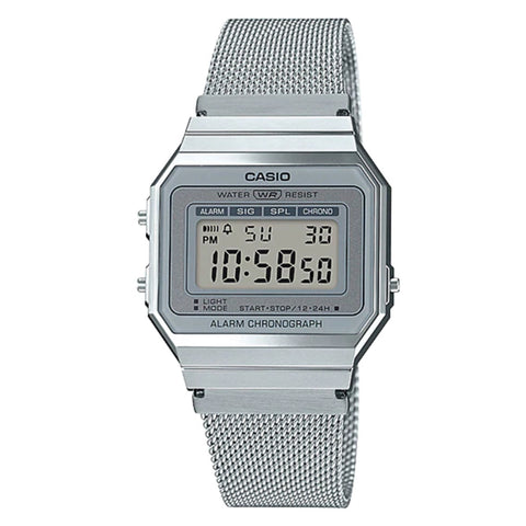 Casio Men's A700WM-7A Classic Stainless Steel Watch