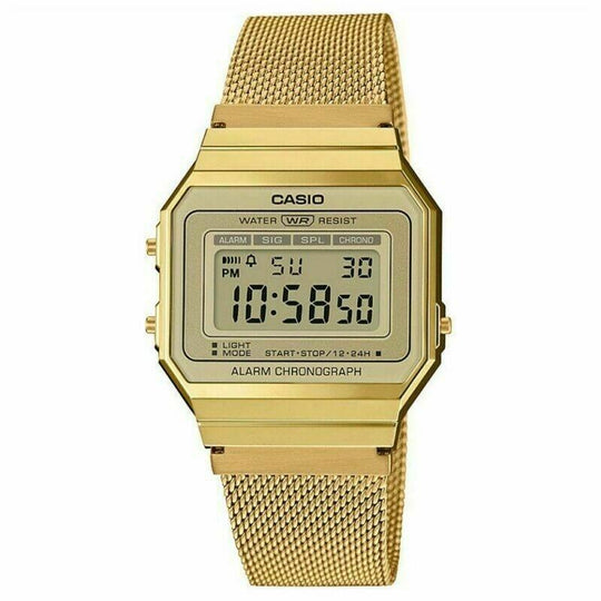 Casio Men's A700WMG-9A Classic Gold-Tone Stainless Steel Watch
