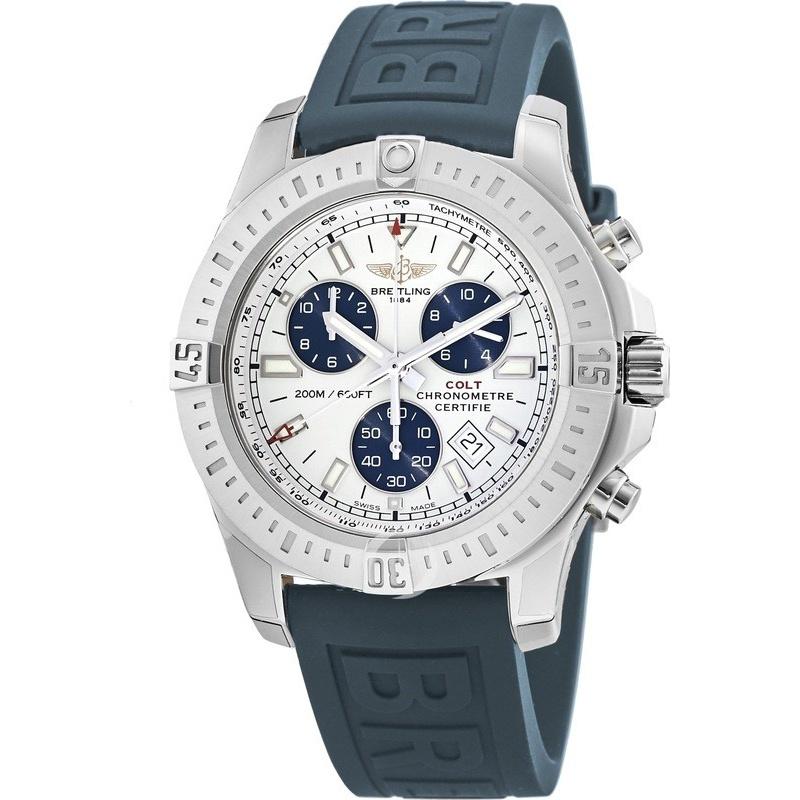 Breitling Men&#39;s A7338811-G790-158S Colt Chronograph Blue Rubber Watch