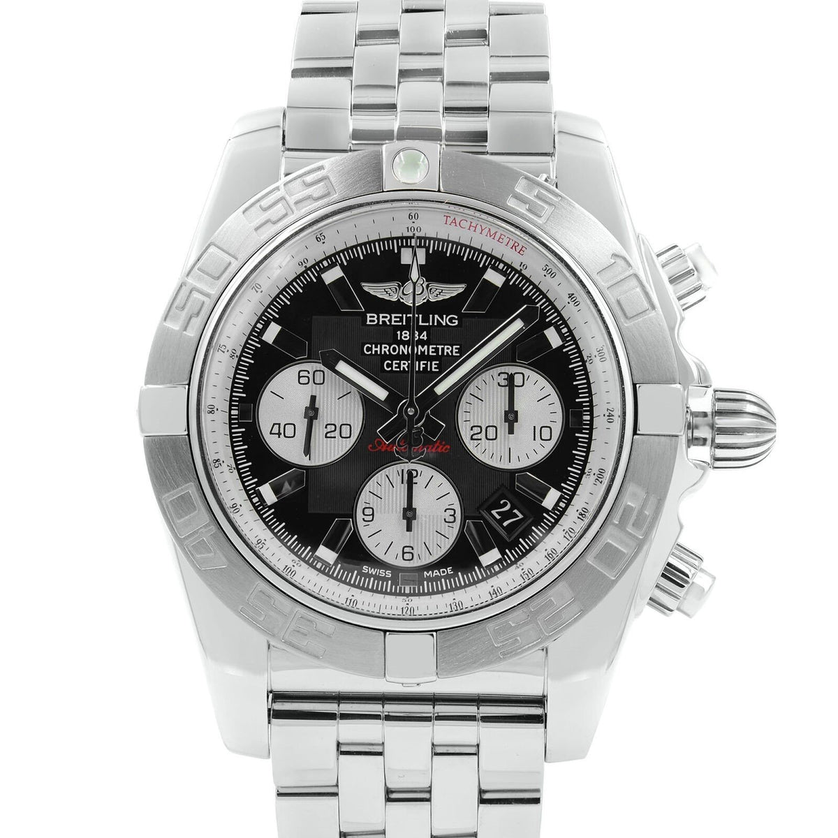 Breitling Men&#39;s AB011011-B967-375A Chronomat 44 Chronograph Stainless Steel Watch