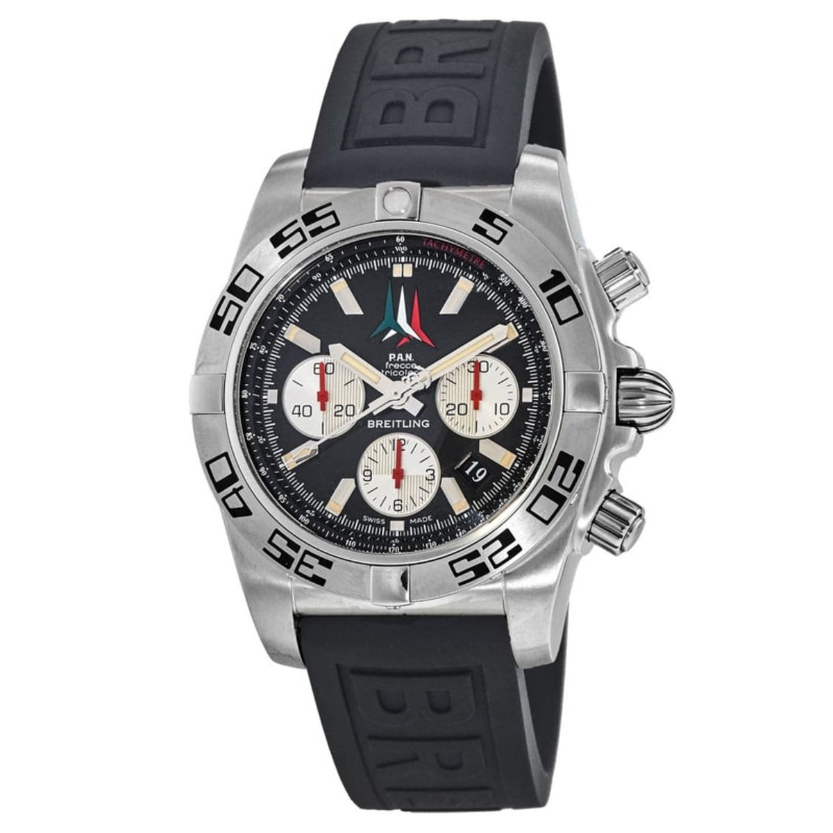 Breitling Men&#39;s AB01104D-BC62-153S Chronomat 44 Chronograph Black Rubber Diver Pro III Watch