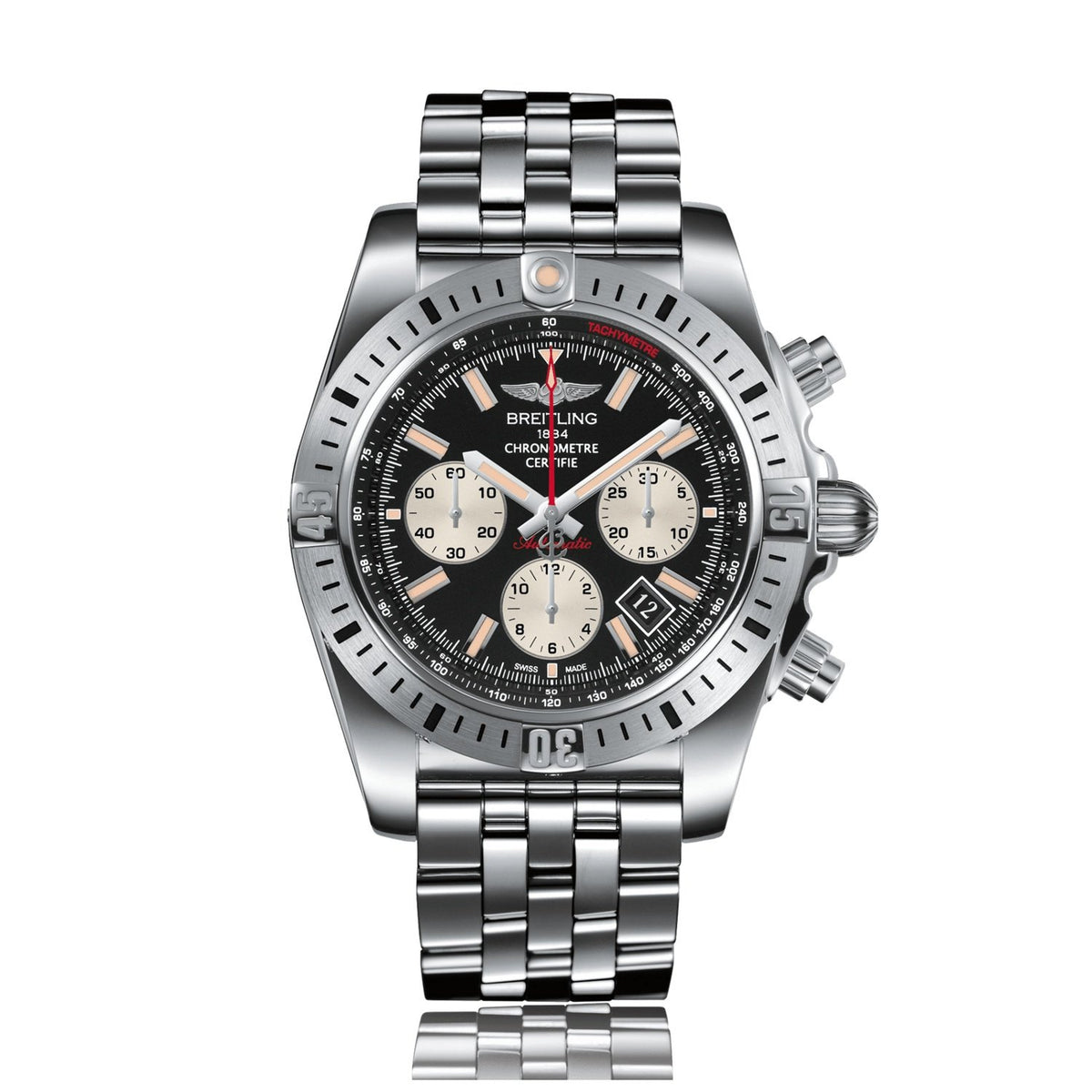 Breitling Men&#39;s AB01154G-BD13-375A Chronomat 44 Chronograph Stainless Steel Watch