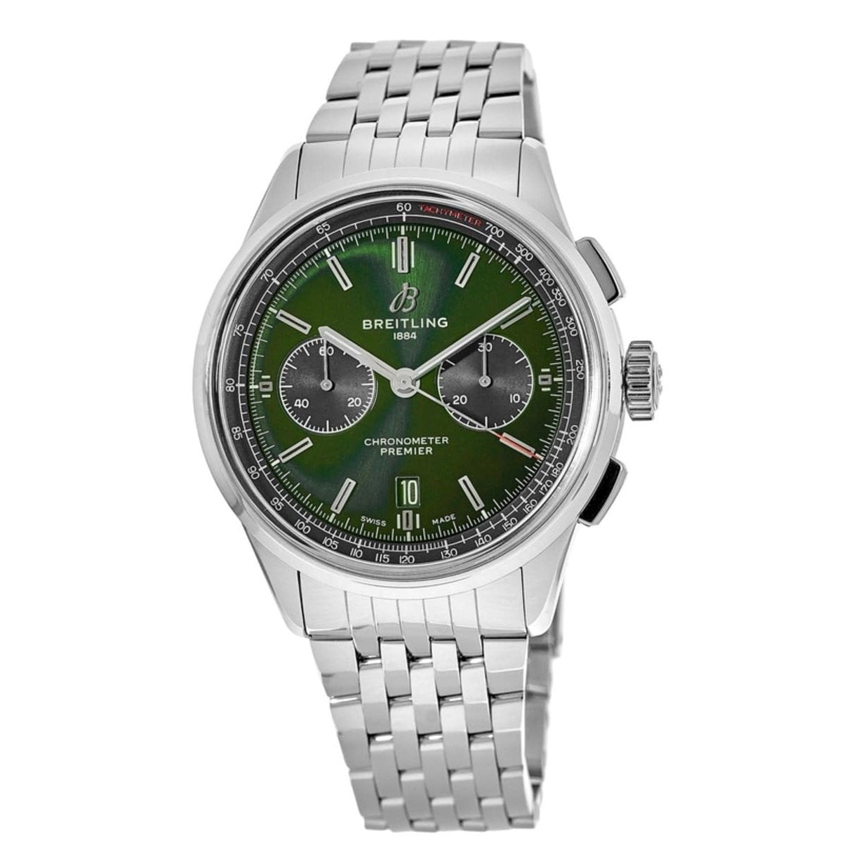 Breitling Men's AB0118A1-L537-452A Premier B01 Chronograph Stainless Steel Watch