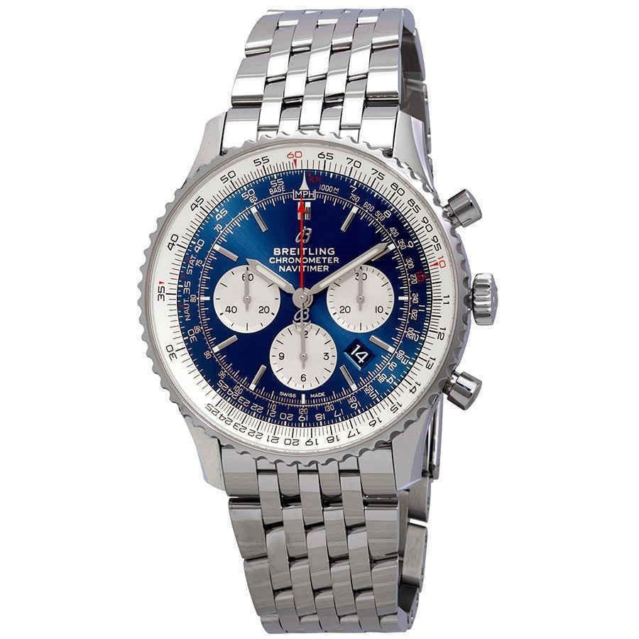 Breitling Men&#39;s AB012721-CA05-453A Navitimer Chronograph Stainless Steel Watch