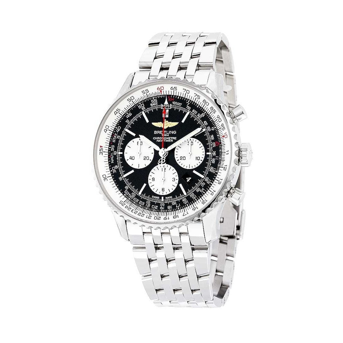 Breitling Men&#39;s AB012721.BD09.443A Navitimer 1 Chronograph Stainless Steel Watch