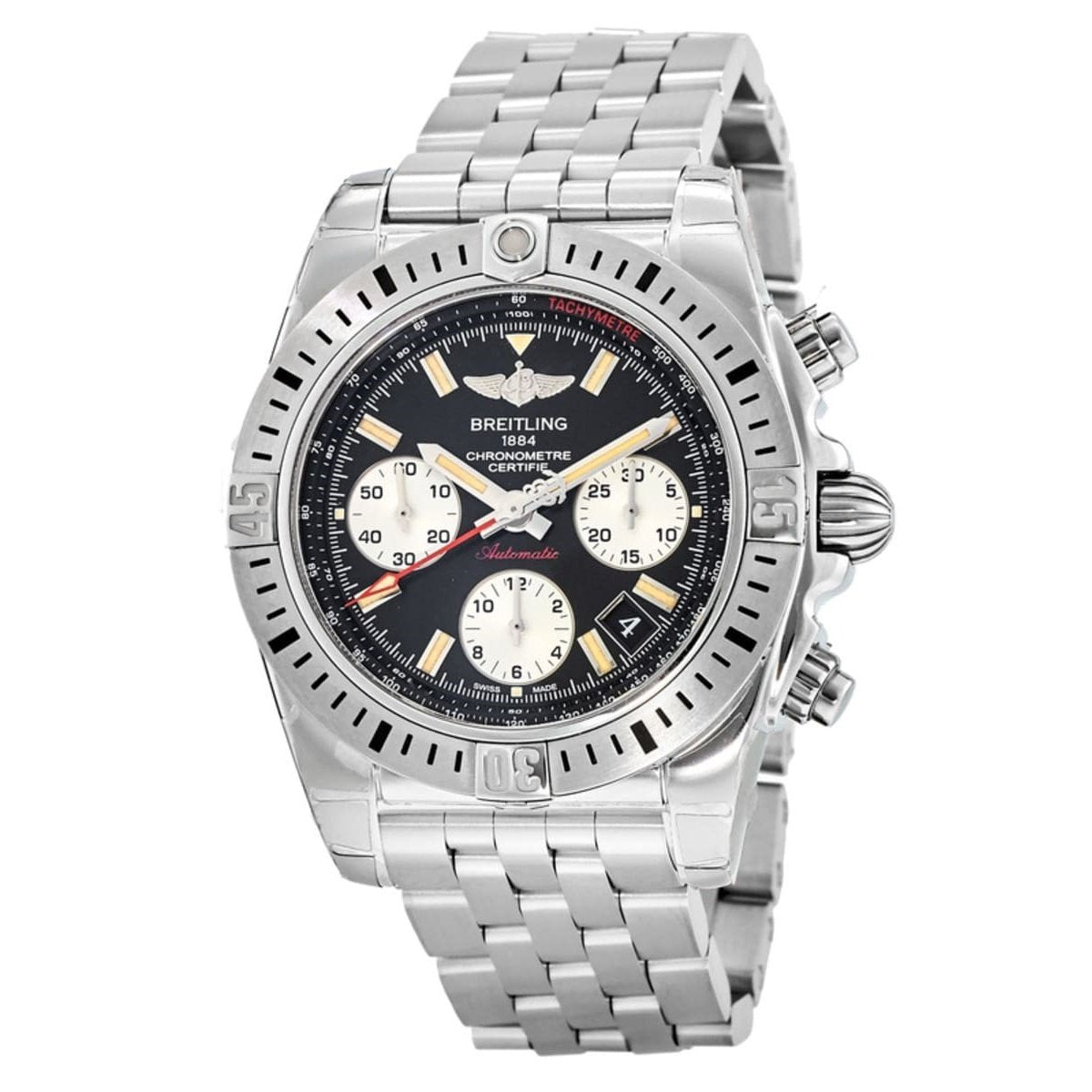 Breitling Men&#39;s AB01442J-BD26-378A Chronomat 41 Airborne Chronograph Stainless Steel Watch