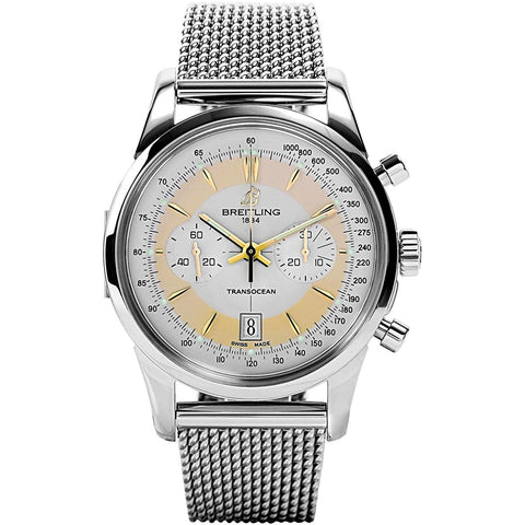 Breitling Men's AB015412-G784-154A Transocean Chronograph Stainless Steel Watch
